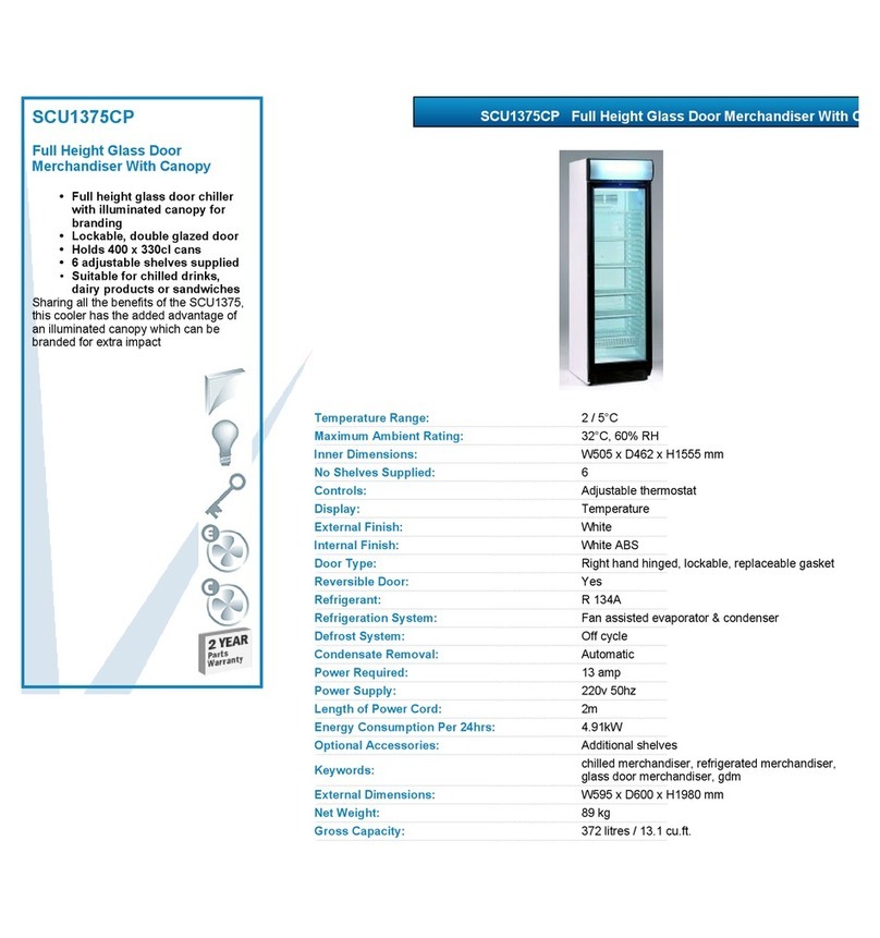 Tefcold SCU1375CP datasheet