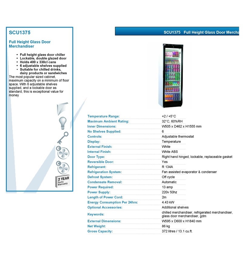 Tefcold SCU1375 datasheet