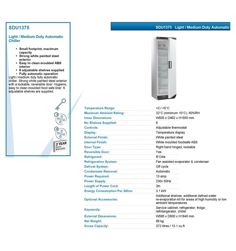Tefcold SDU1375 datasheet