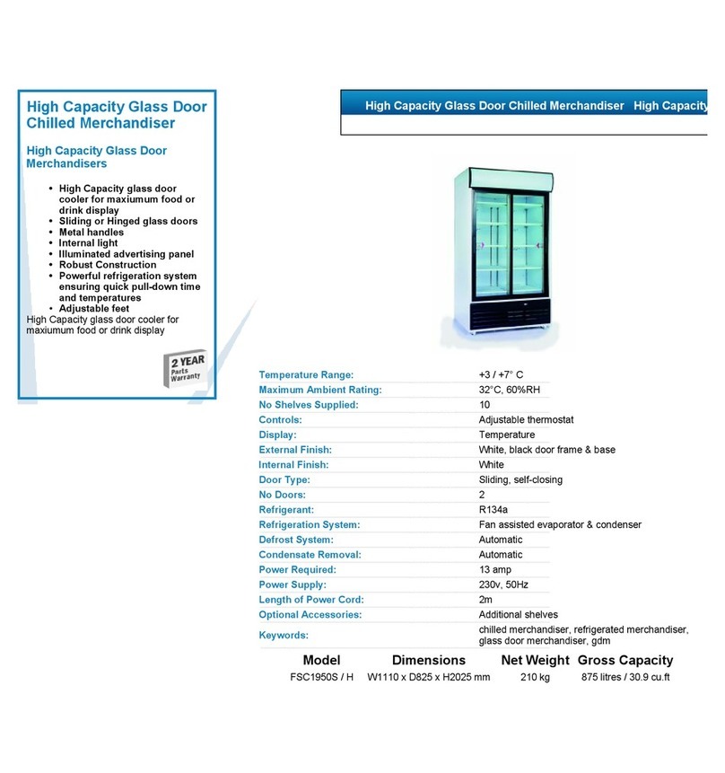 Tefcold FSC1950H - datasheet