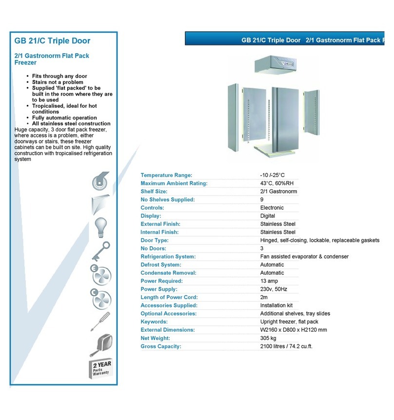 VALERA GB 21-C TRIPLE DOOR datasheet