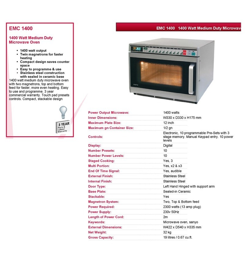 Sanyo EMC 1400 User manual