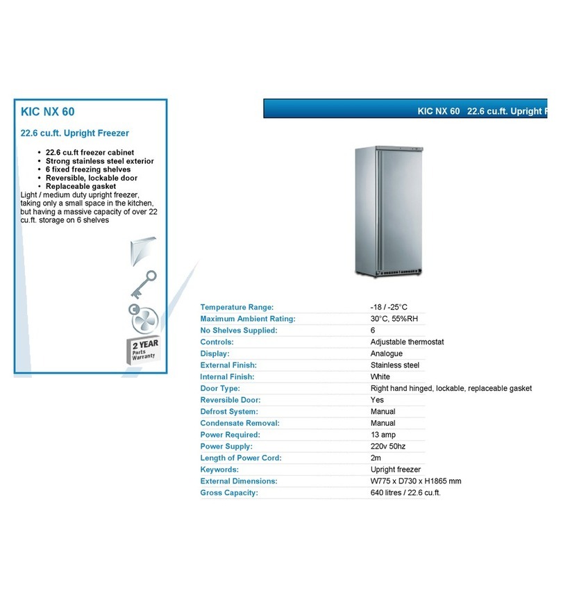 Mondial Elite KIC NX 60 datasheet