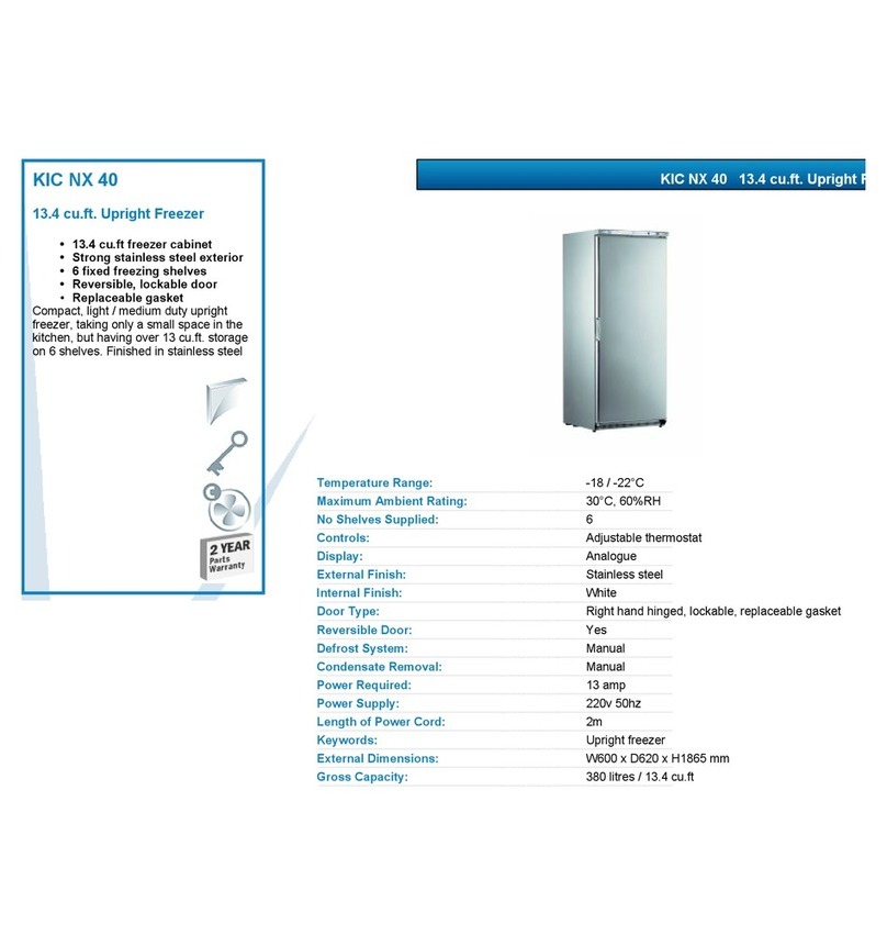 Mondial Elite KIC NX 40 datasheet