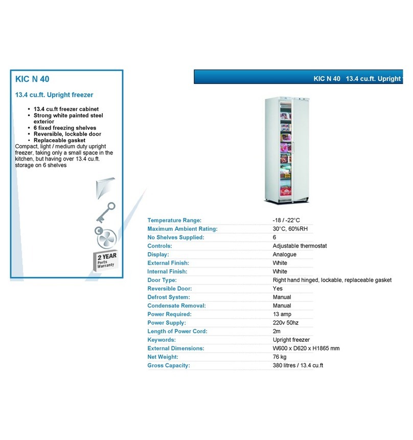 Mondial Elite KIC N 40 datasheet