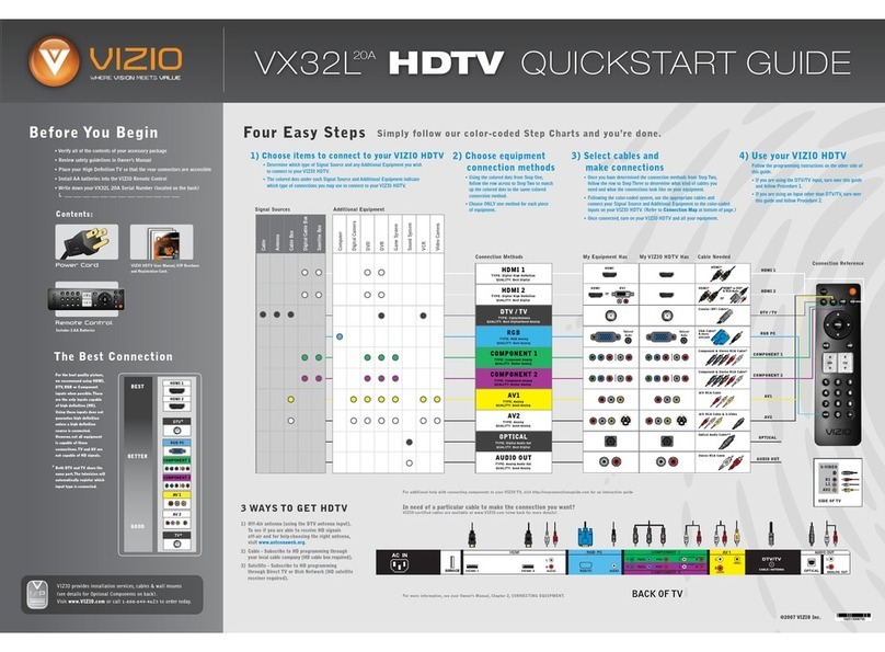 Vizio VX32L User manual