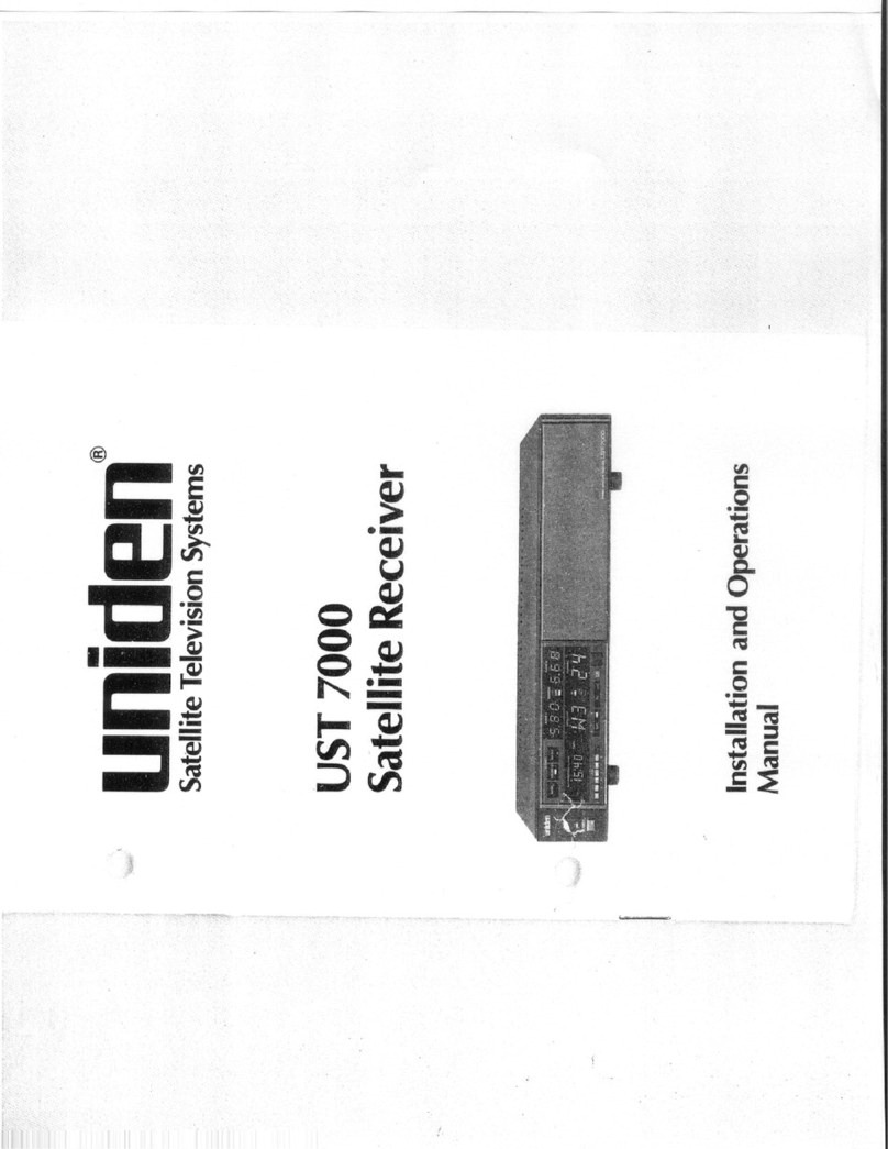 Uniden UST7000 Installating and operation manual