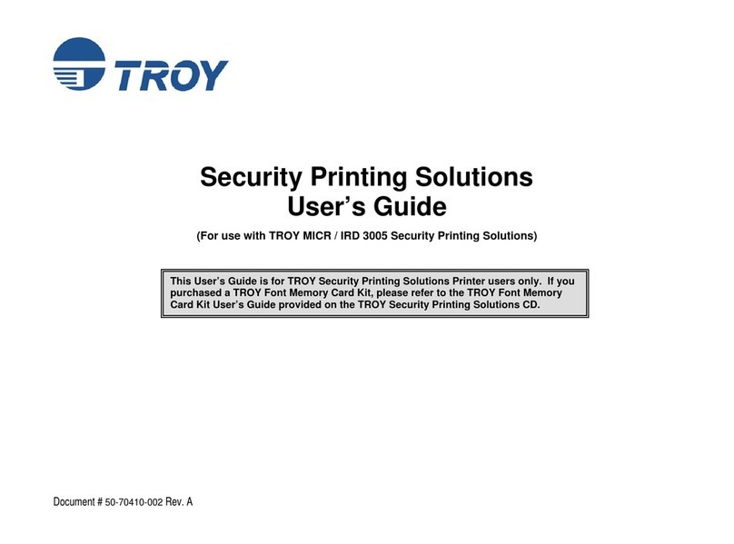 TROY Group MICR 3005 user guide