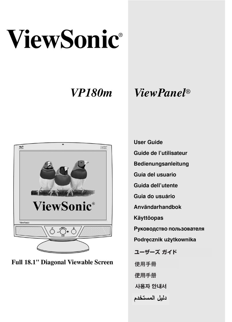 ViewSonic ViewPanel VP180m User manual