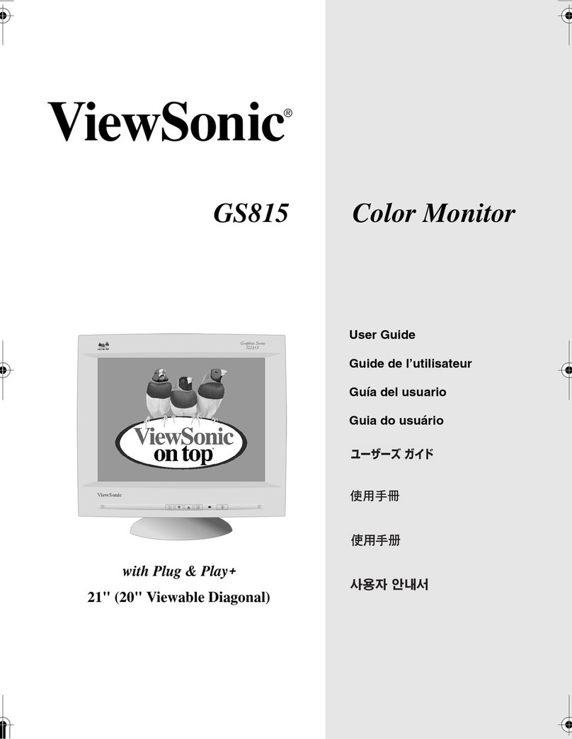 ViewSonic GS815 User manual