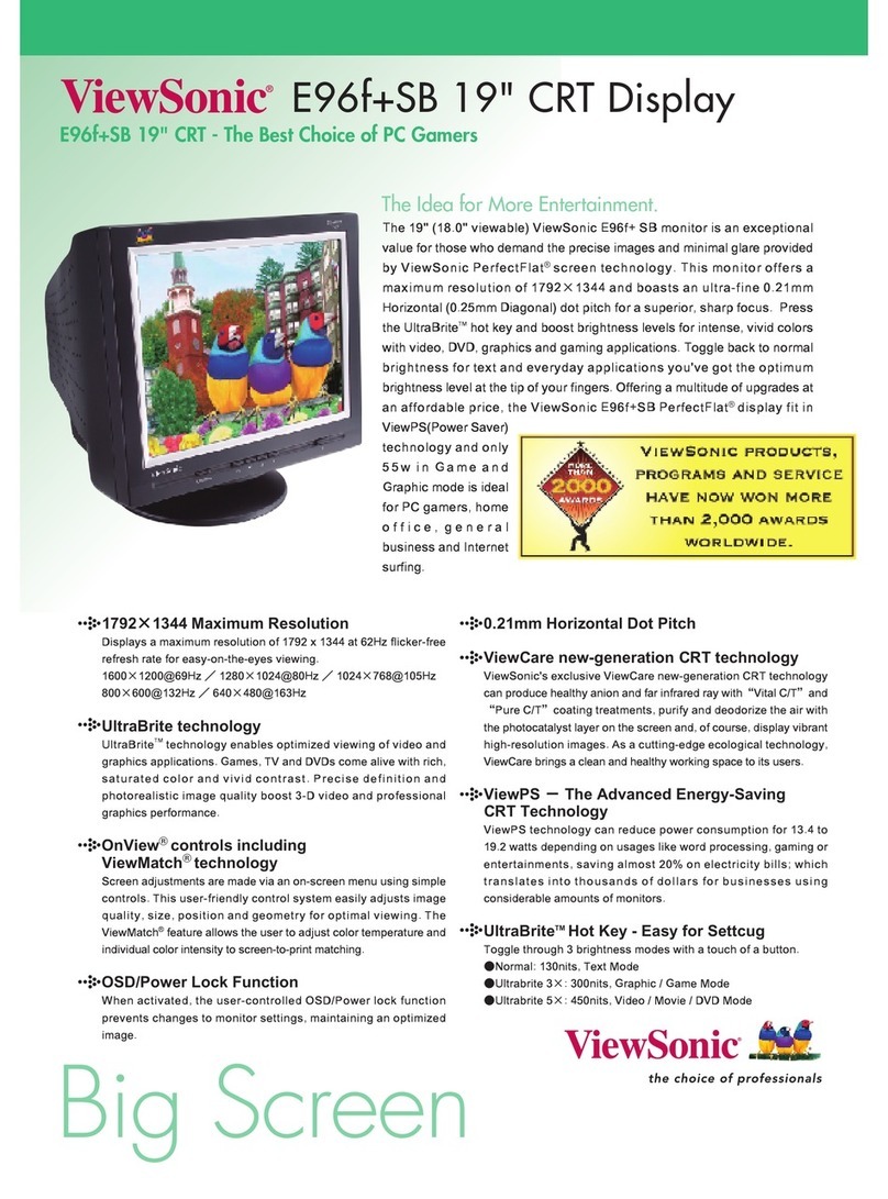 ViewSonic E96FPlus User manual