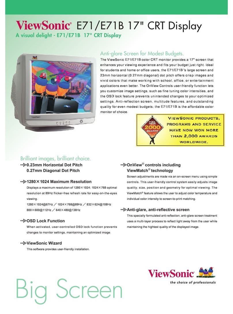 ViewSonic E71 User manual