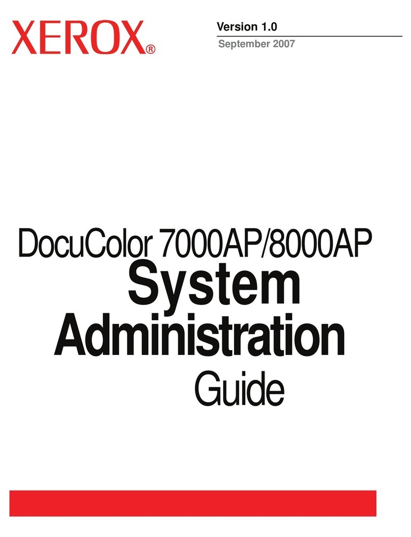 Xerox DocuColor 7000AP Instruction Manual