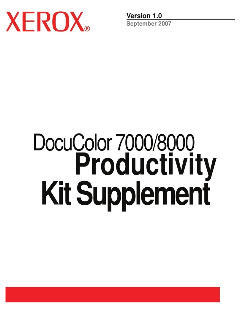 Xerox DocuColor 7000 User manual