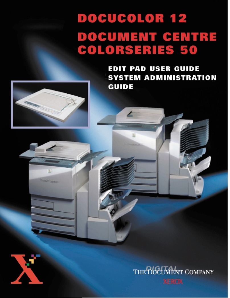 Xerox DOCUCOLOR 12 Manual