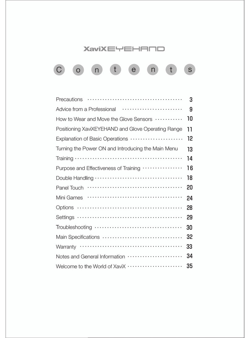 Xavix EyeHand User manual Xavix EyeHand User manual