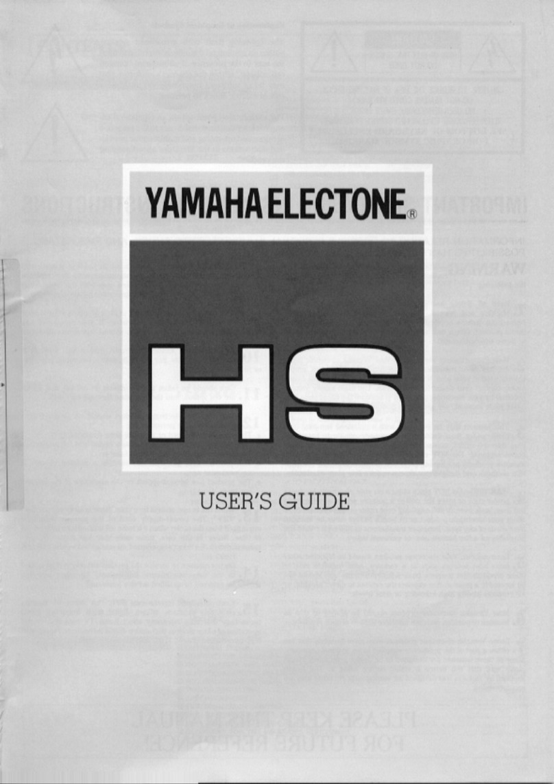 Yamaha Electone HS-4 User manual