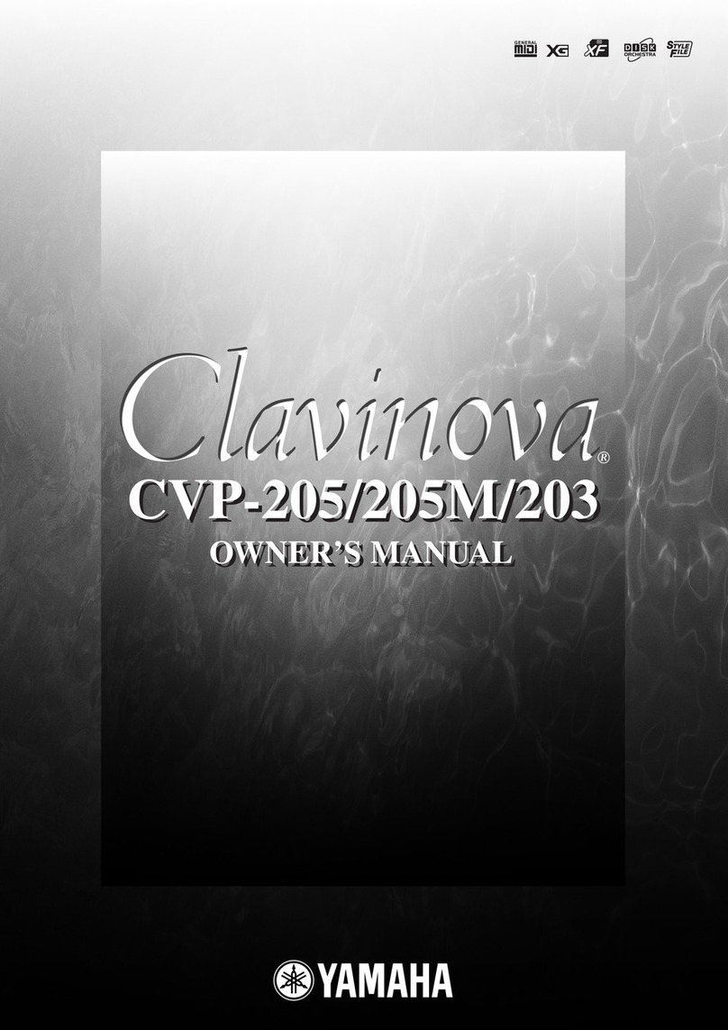 Yamaha Clavinova CVP-203 owner's manual