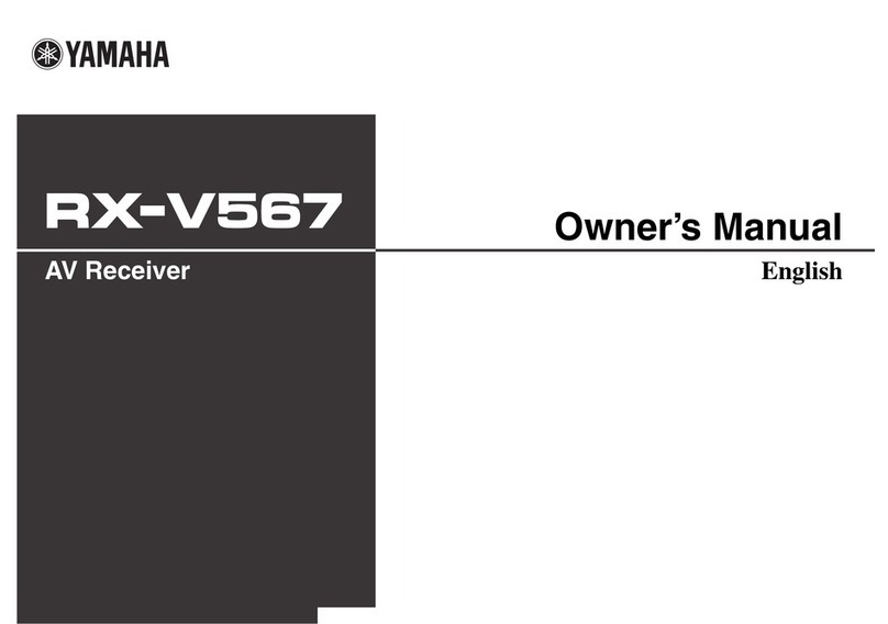 Yamaha YHT-893 owner's manual