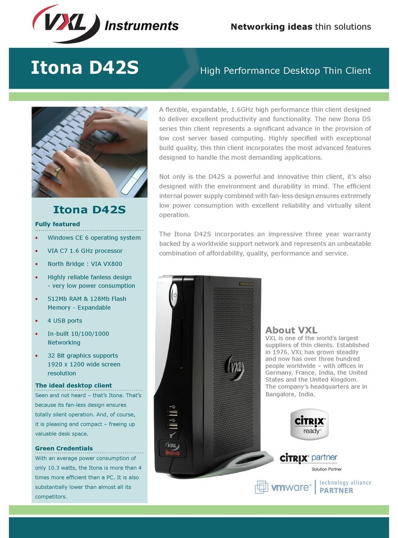 Vxl Itona D42S User manual