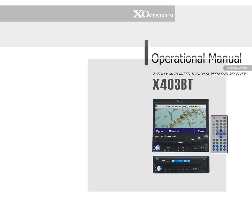 XO Vision X403BT Operation manual