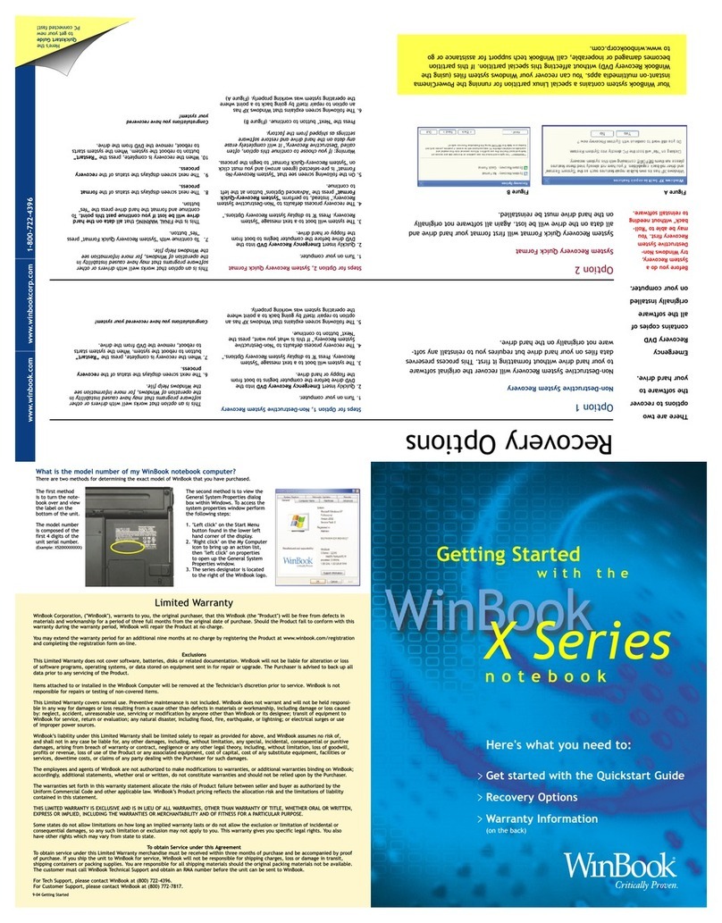 Winbook x1 User manual