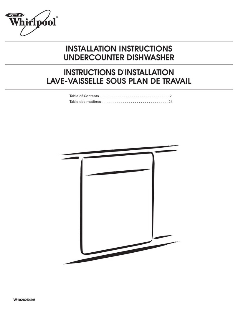Whirlpool Gold GU3200XTXY installation instructions