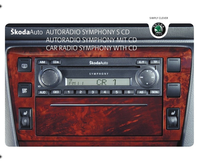 Skoda SYMPHONY MIT CD User manual