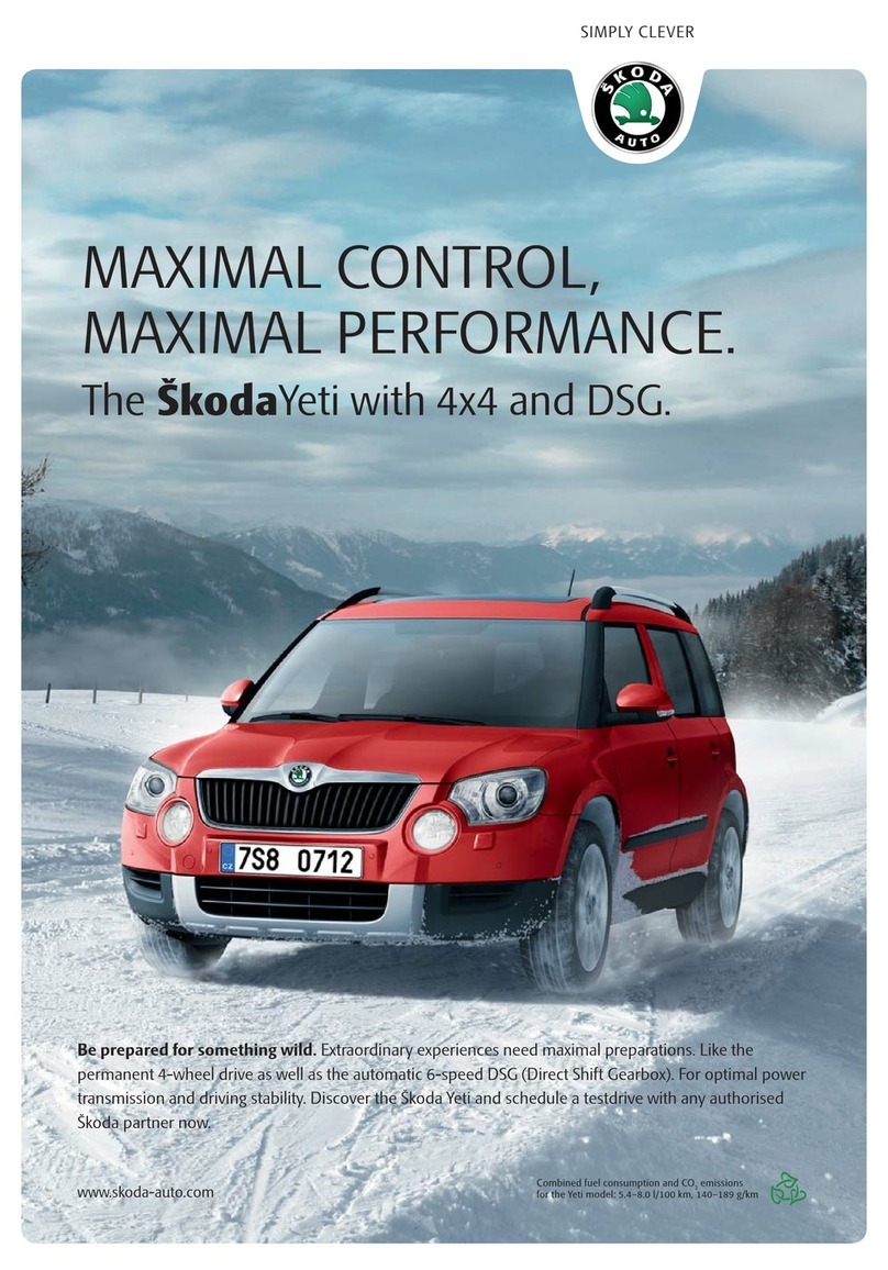 Skoda 2009 Yeti User manual