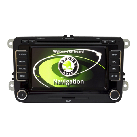 Skoda RADIO NAVIGATION SYSTEM COLUMBUS - FOR SUPERB-OCTAVIA-YETI... User manual