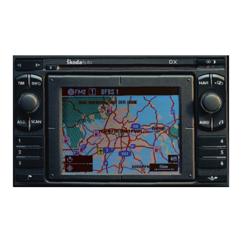 Skoda RADIO NAVIGATION SYSTEM DX - FOR FABIA manual