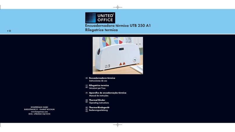 UNITED OFFICE UTB 250 A1 -  2 operating instructions