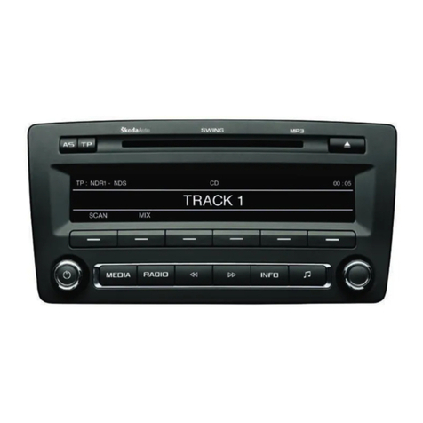 Skoda CAR RADIO SWING - FOR FABIA User manual