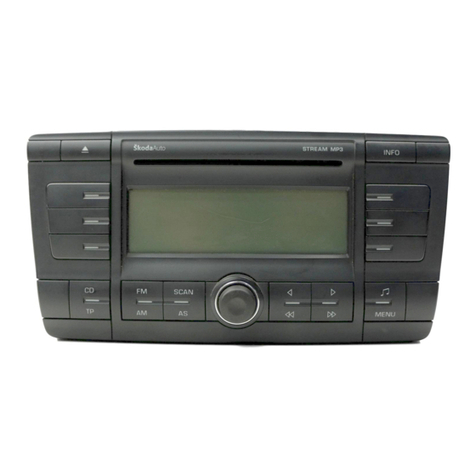 Skoda CAR RADIO STREAM - FOR OCTAVIA manual