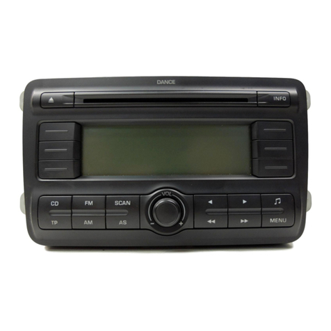 Skoda CAR RADIO DANCE - FOR FABIA User manual