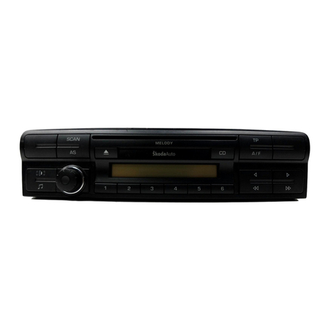 Skoda CAR RADIO MELODY - FOR OCTAVIA 11-2007 manual