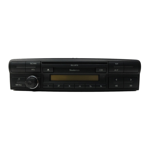 Skoda CAR RADIO BLUES - FOR OCTAVIA manual