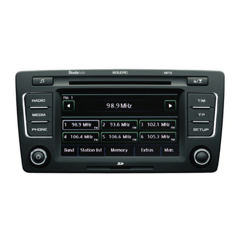 Skoda CAR RADIO BOLERO - FOR OCTAVIA manual