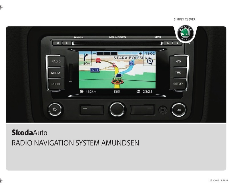 Skoda RADIO NAVIGATION SYSTEM AMUNDSEN - FOR FABIA User manual