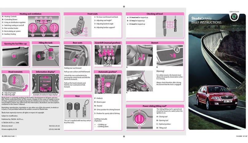 Skoda OCTAVIA User manual