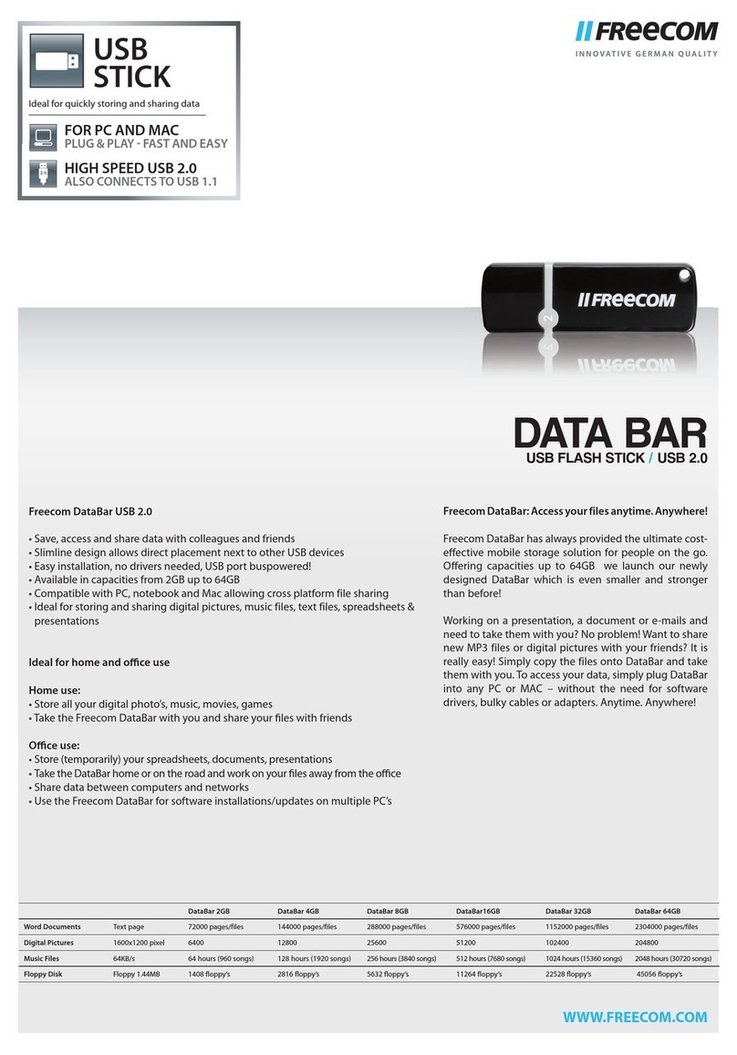 Freecom DATABAR 2GB User manual