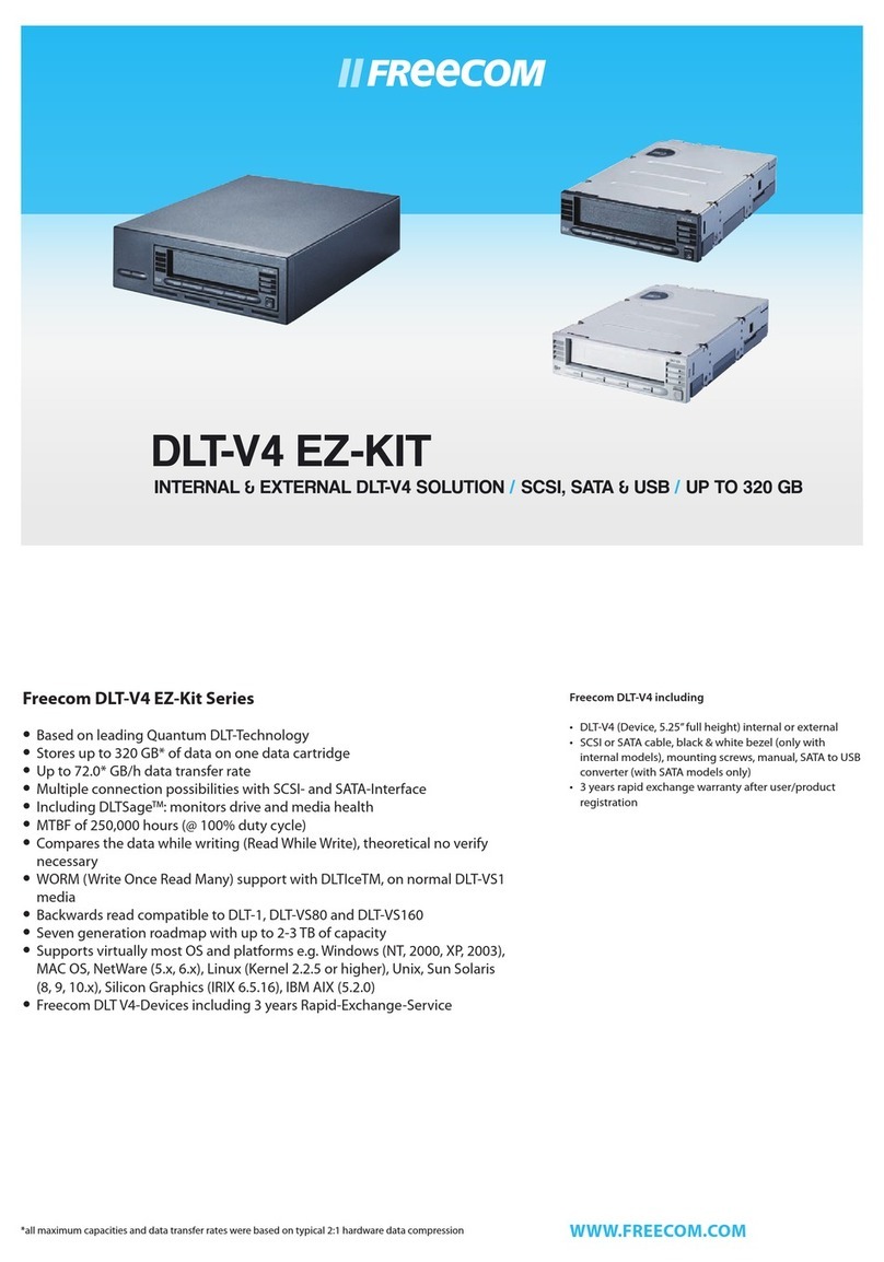 Freecom DLT-V4 EZ-Kit Series User manual