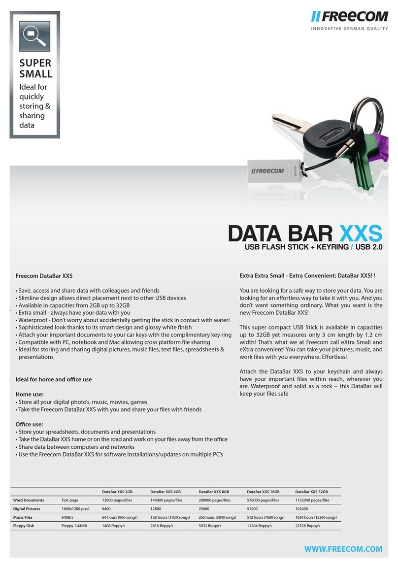 Freecom DATABAR XXS User manual Freecom DATABAR XXS User manual
