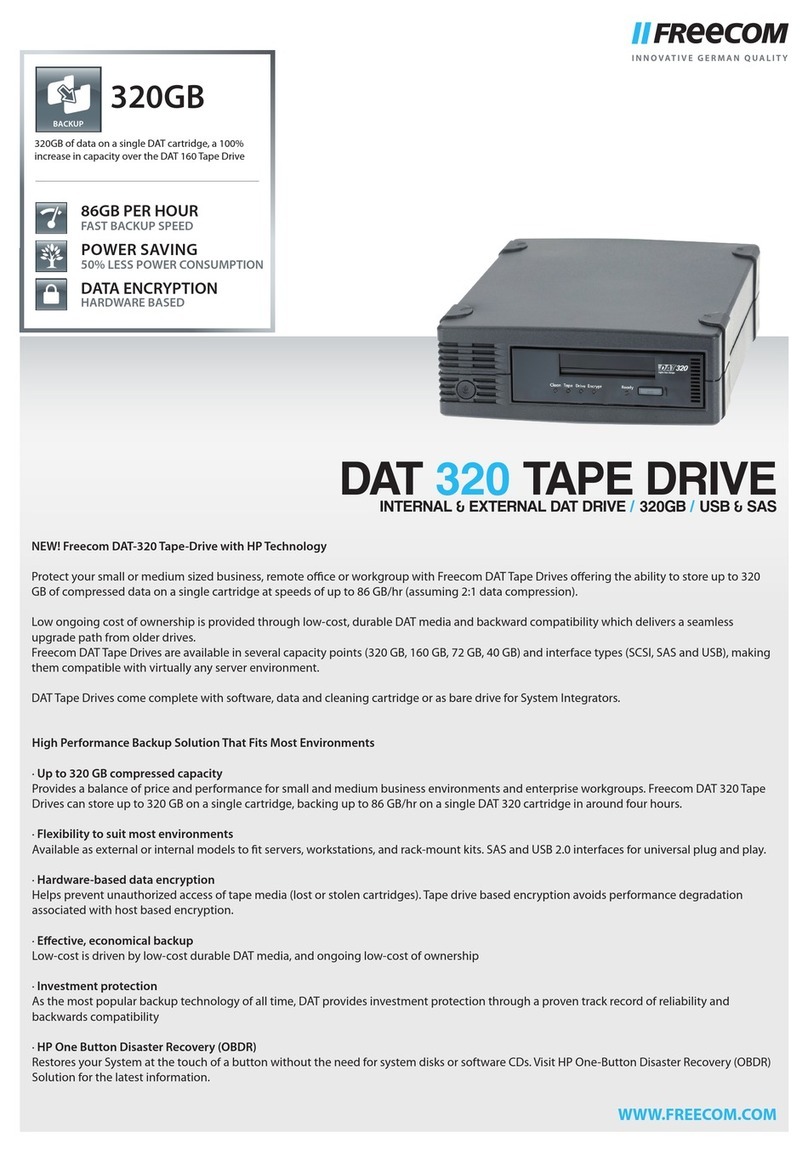 Freecom DAT-320 User manual