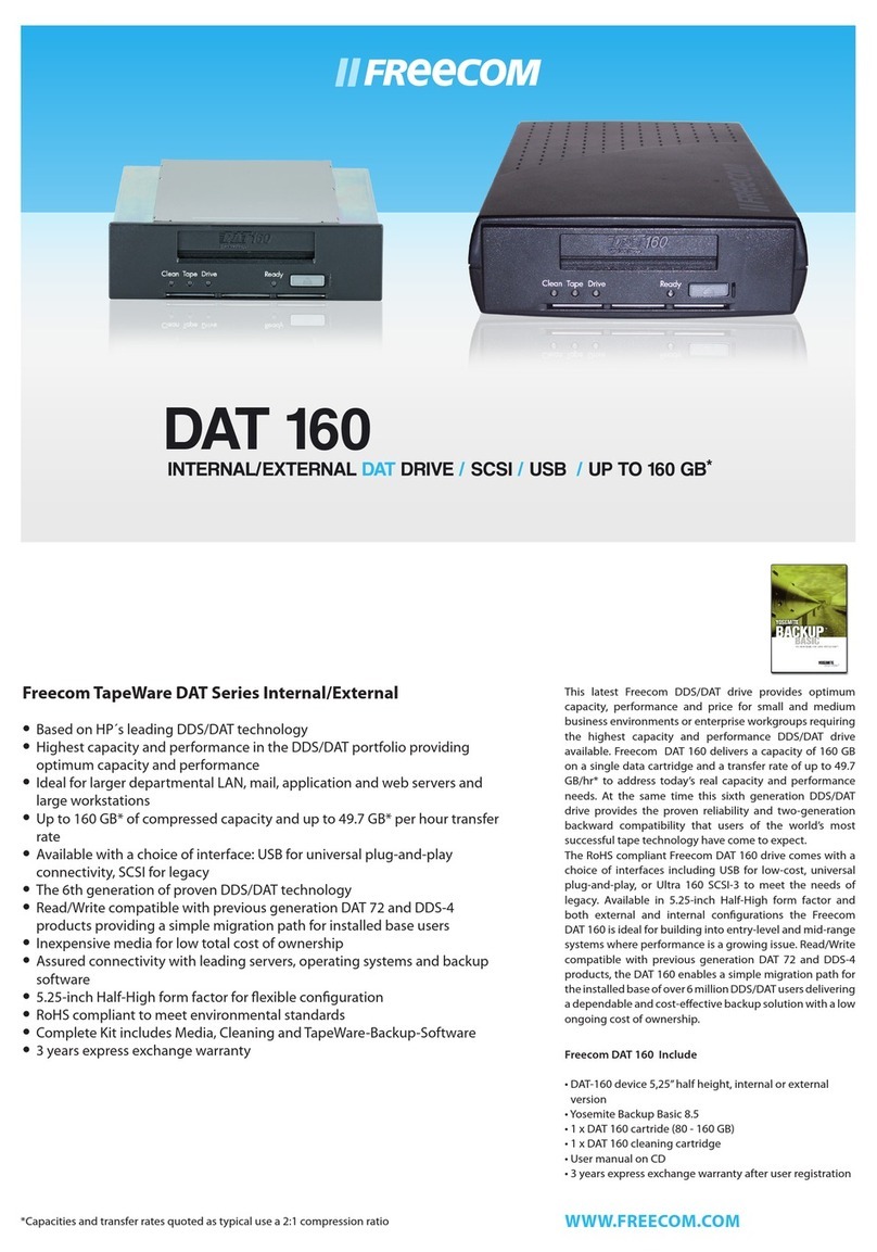 Freecom DAT-160 User manual