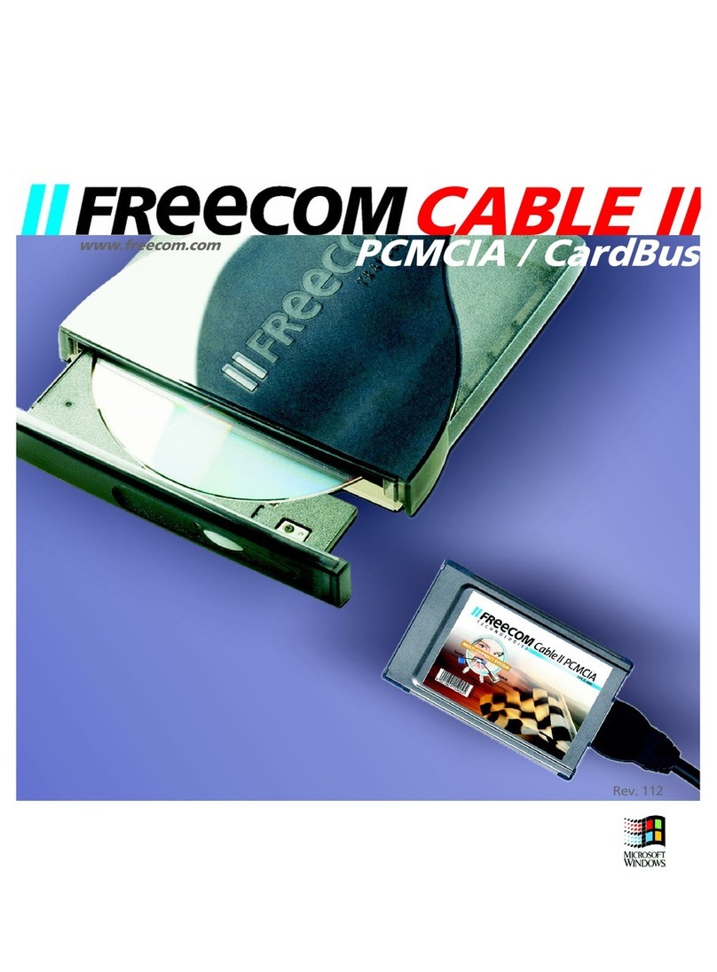 Freecom CABLE II PCMCIA User manual