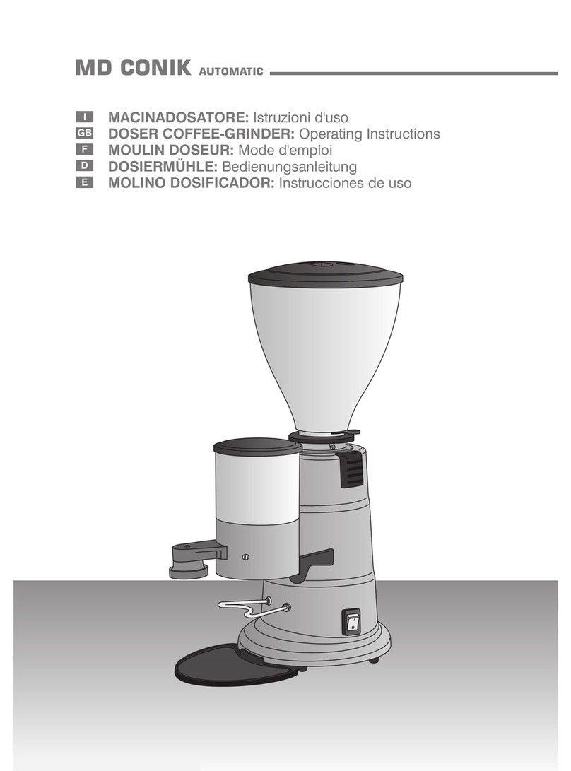 Gaggia MD conik User manual