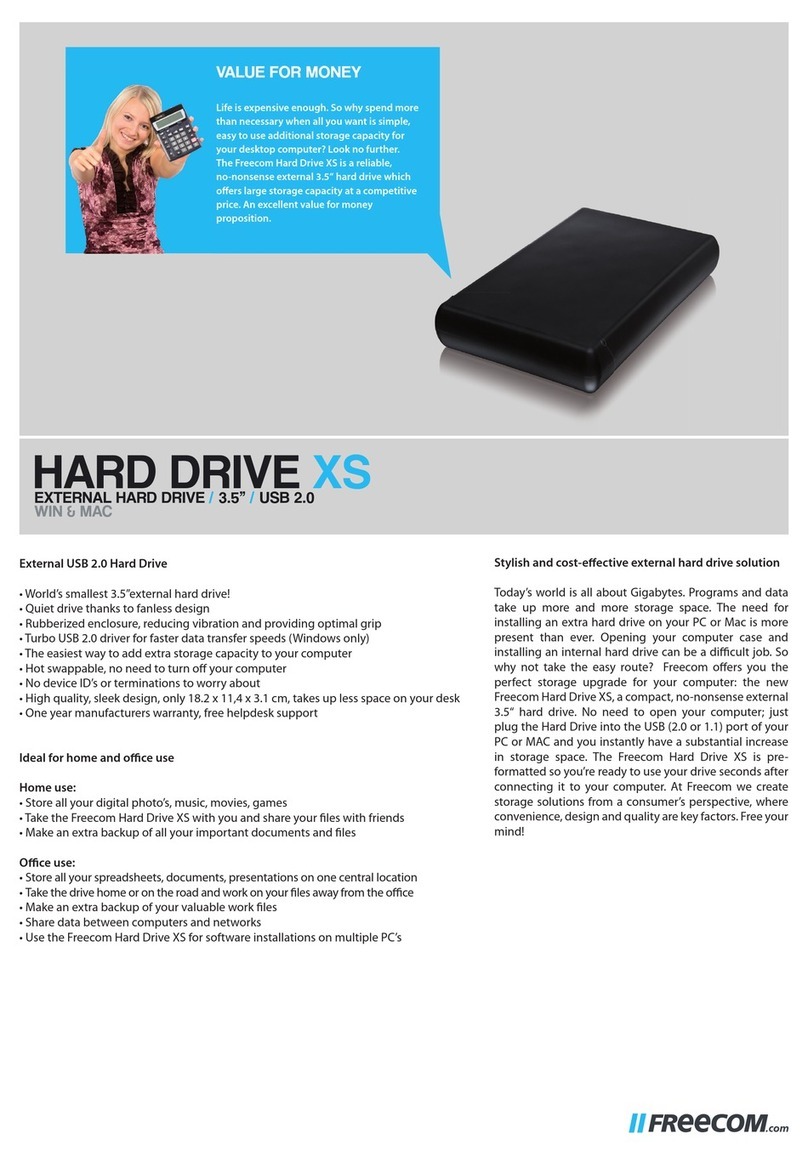 Freecom NETWORK DRIVE XS User manual
