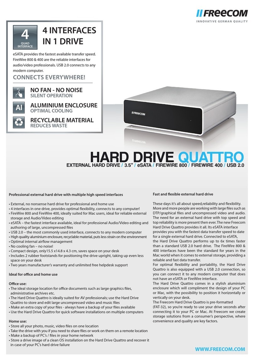 Freecom HARD DRIVE QUATTRO - datasheet
