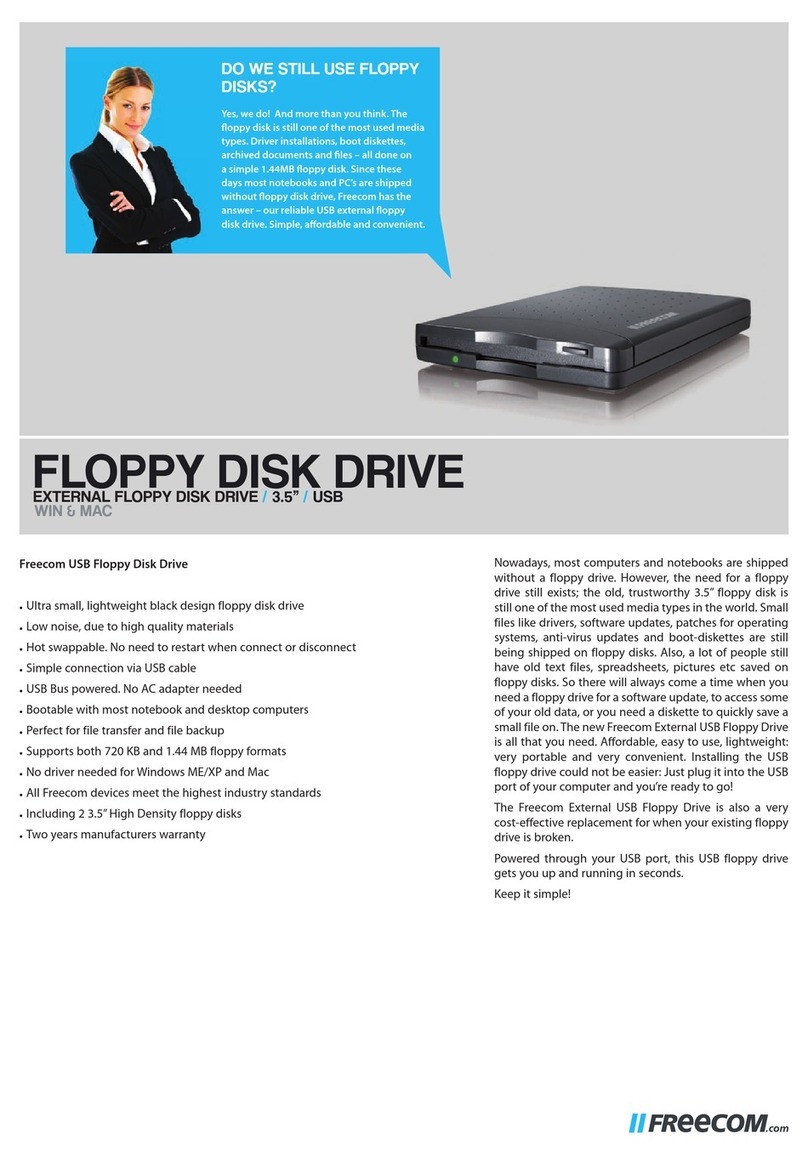 Freecom FLOPPY DISK DRIVE datasheet